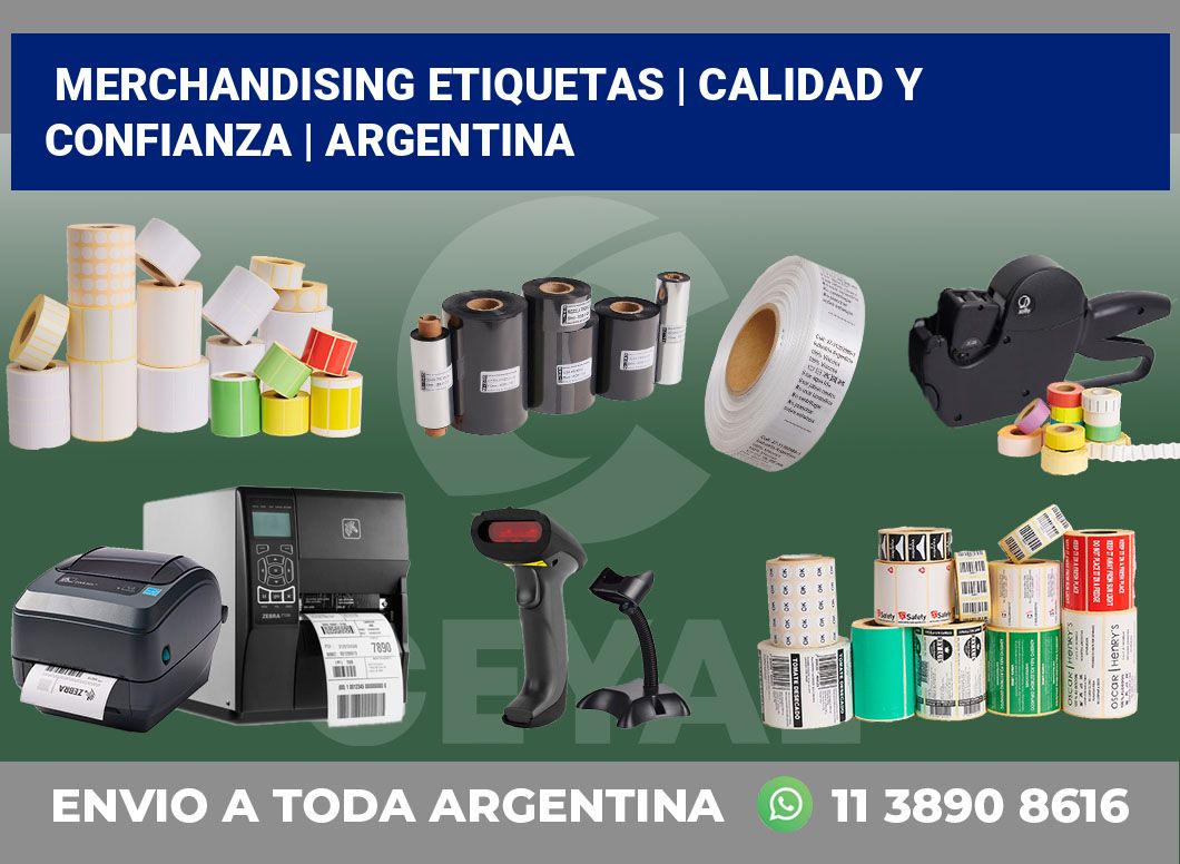 Merchandising etiquetas | Calidad y confianza | Argentina