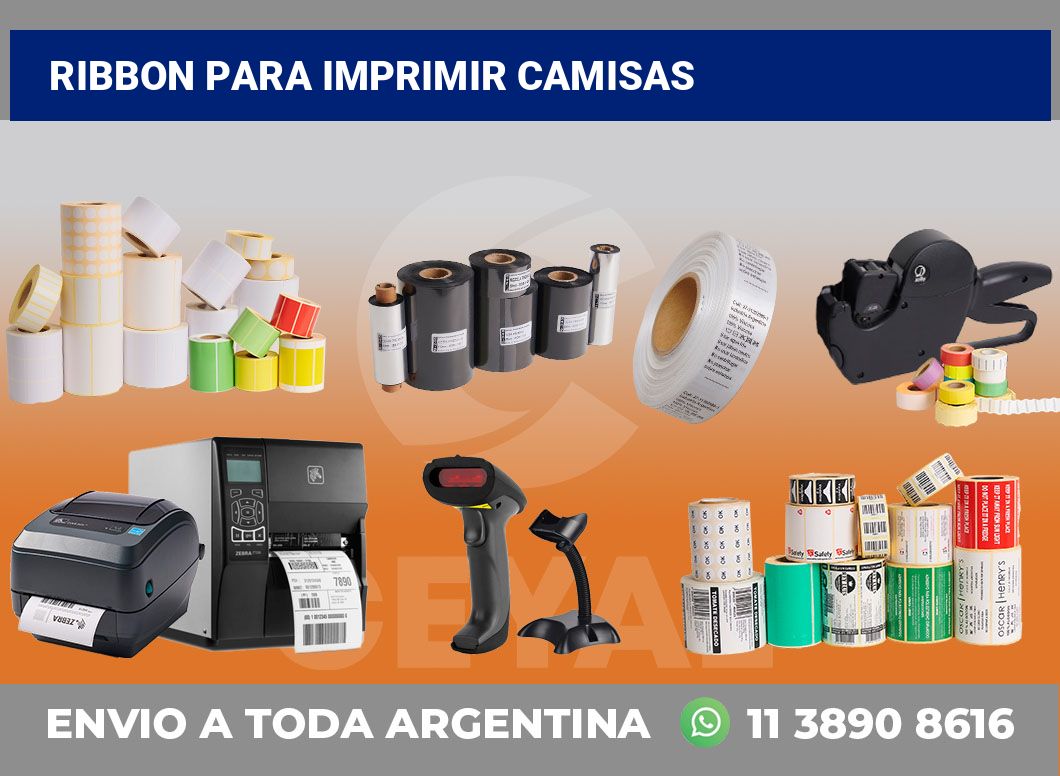 Ribbon para imprimir camisas