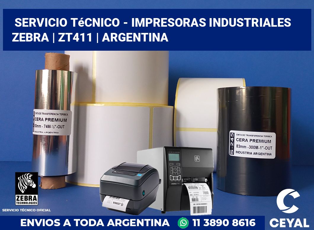 Servicio técnico - impresoras industriales Zebra | ZT411 | Argentina