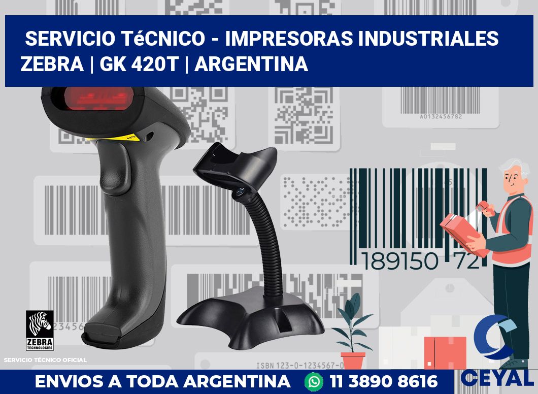 Servicio técnico - impresoras industriales Zebra | gk 420t | Argentina