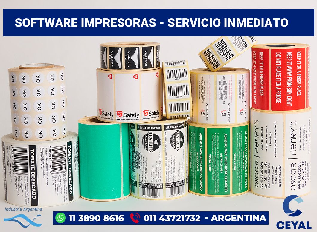 Software impresoras - Servicio inmediato