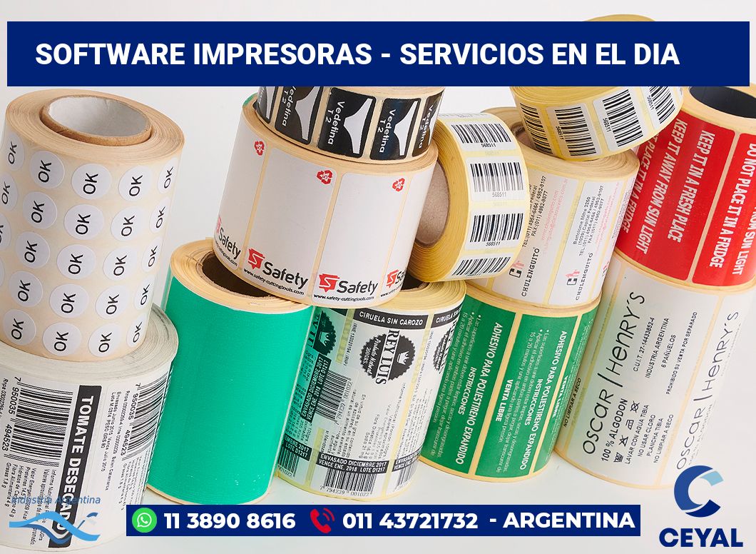 Software impresoras - Servicios en el dia