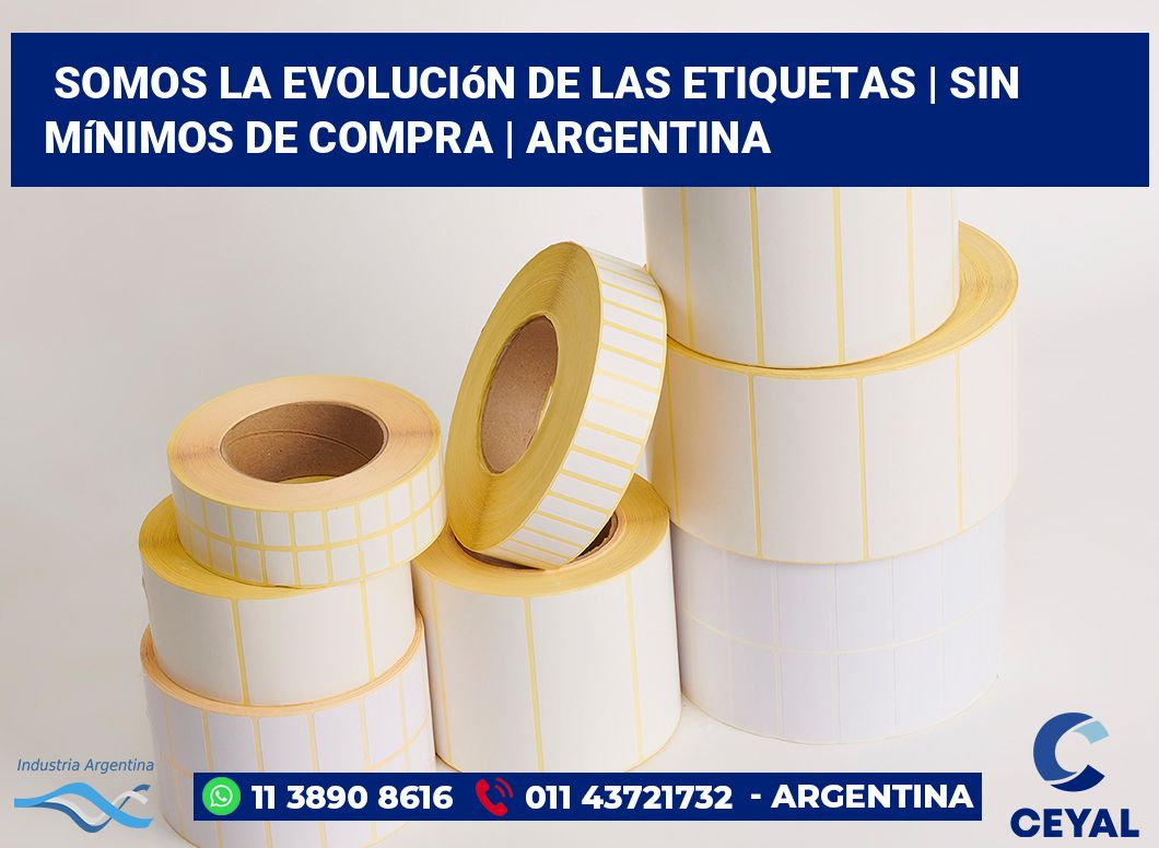 Somos la evolución de las etiquetas | Sin mínimos de compra | Argentina