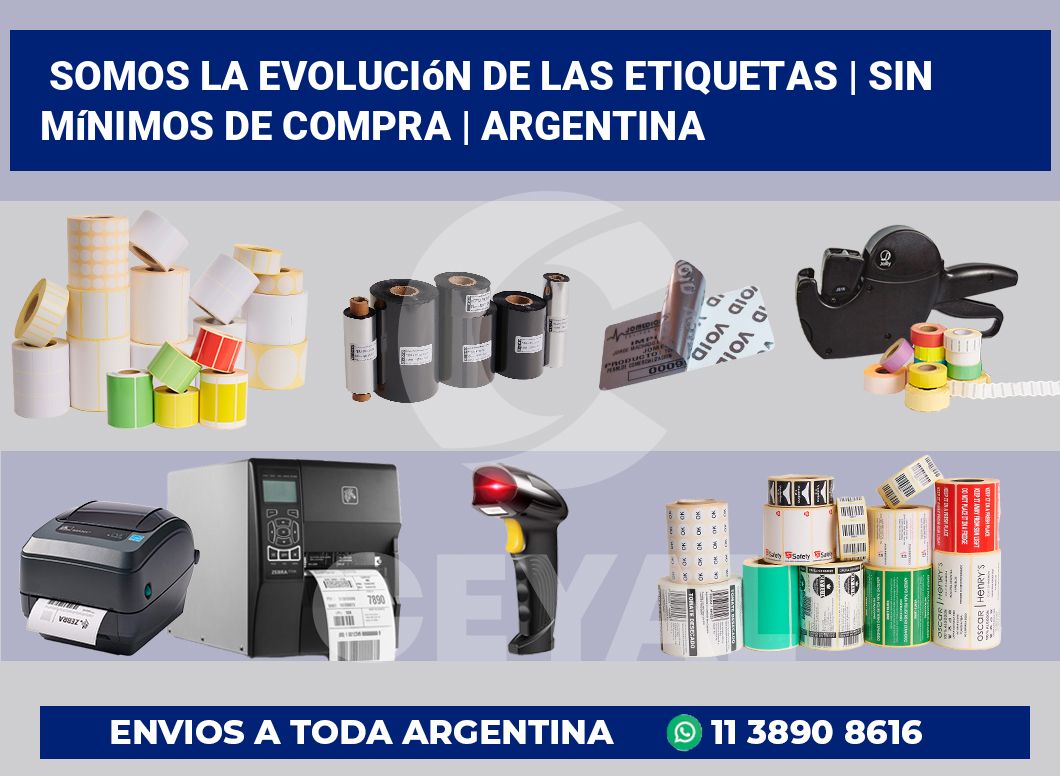 Somos la evolución de las etiquetas | Sin mínimos de compra | Argentina