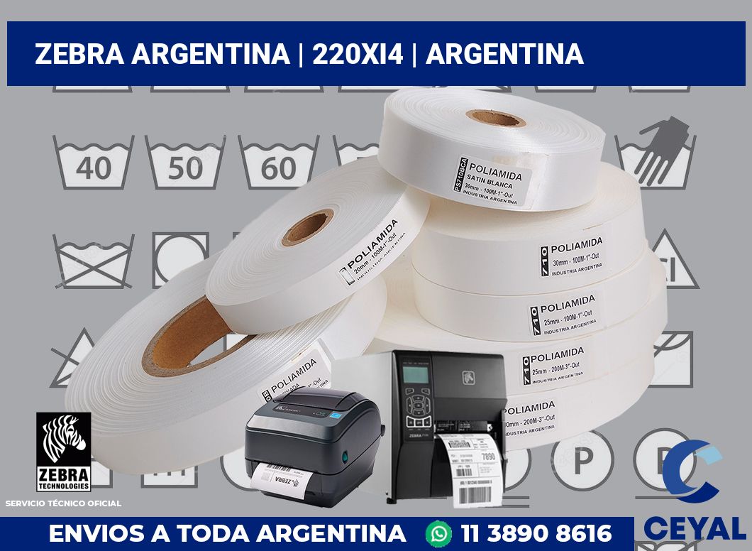 Zebra argentina | 220Xi4 | Argentina