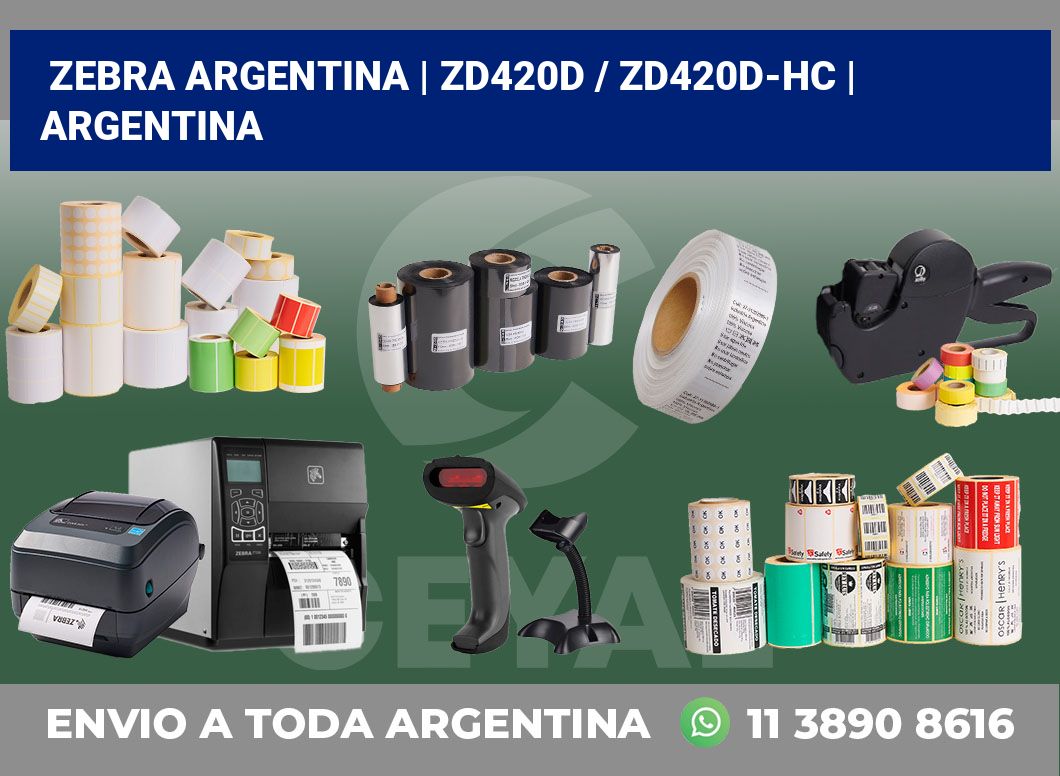 Zebra argentina | ZD420d / ZD420d‑HC | Argentina