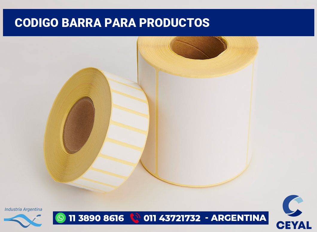 codigo barra para productos