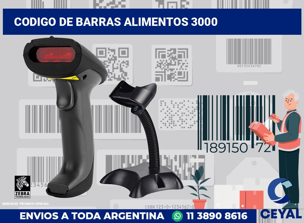 codigo de barras alimentos 3000