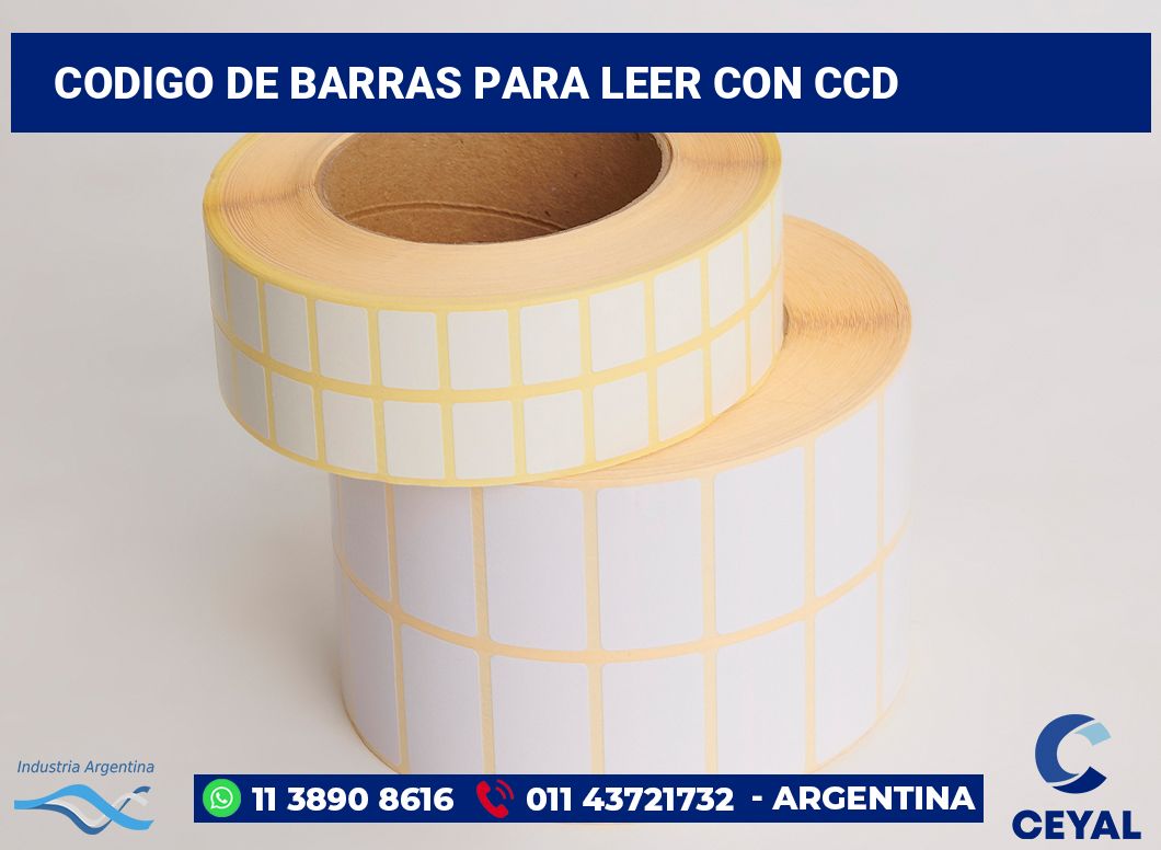 codigo de barras para leer con ccd