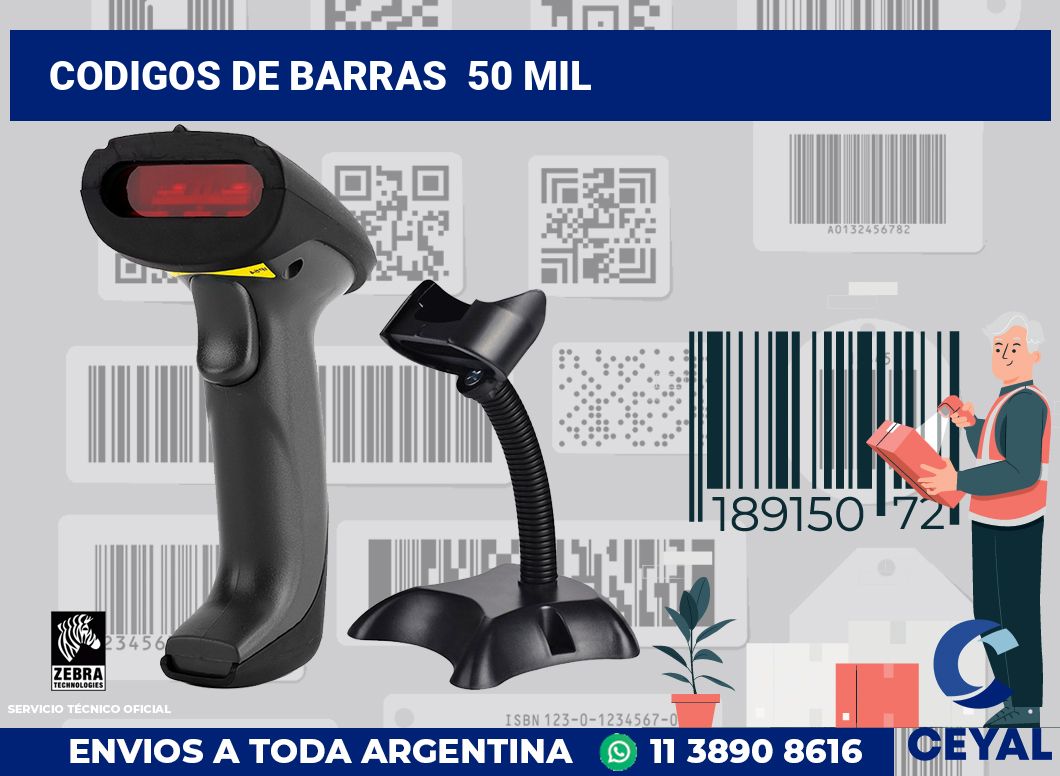 codigos de barras  50 mil