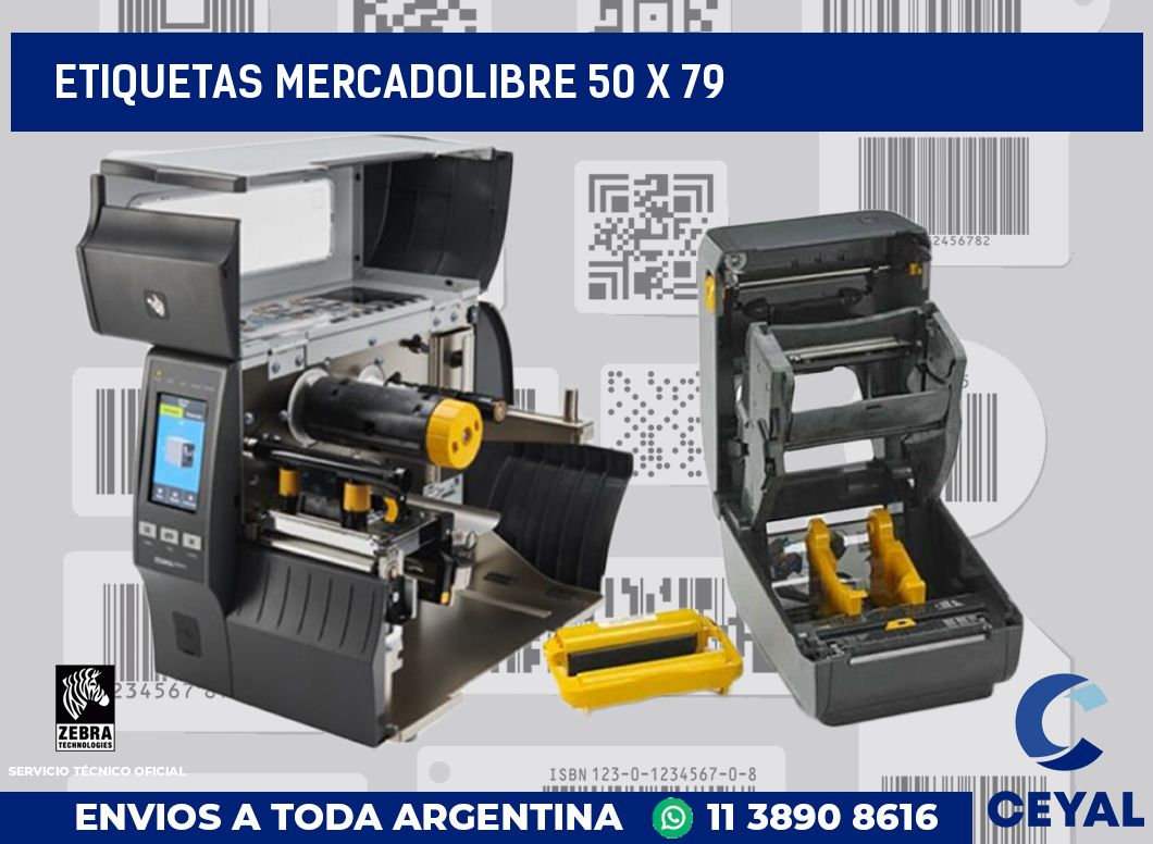 etiquetas mercadolibre 50 x 79