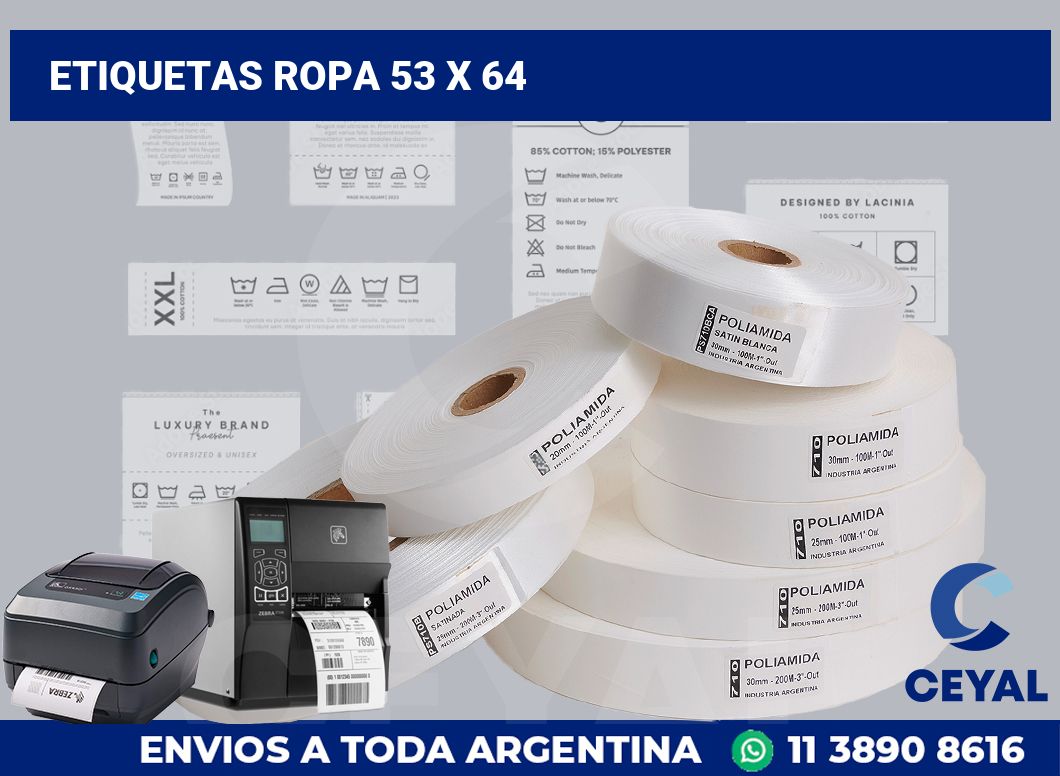 etiquetas ropa 53 x 64