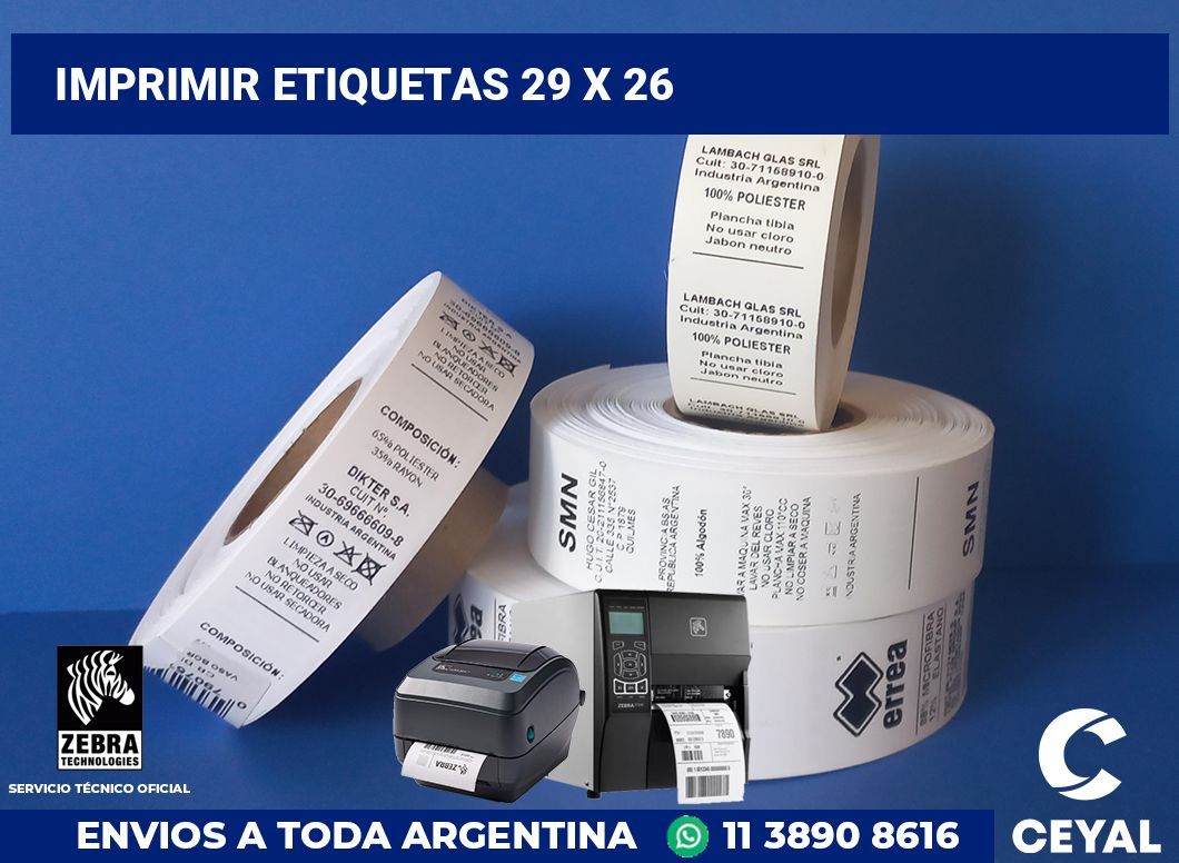 imprimir etiquetas 29 x 26