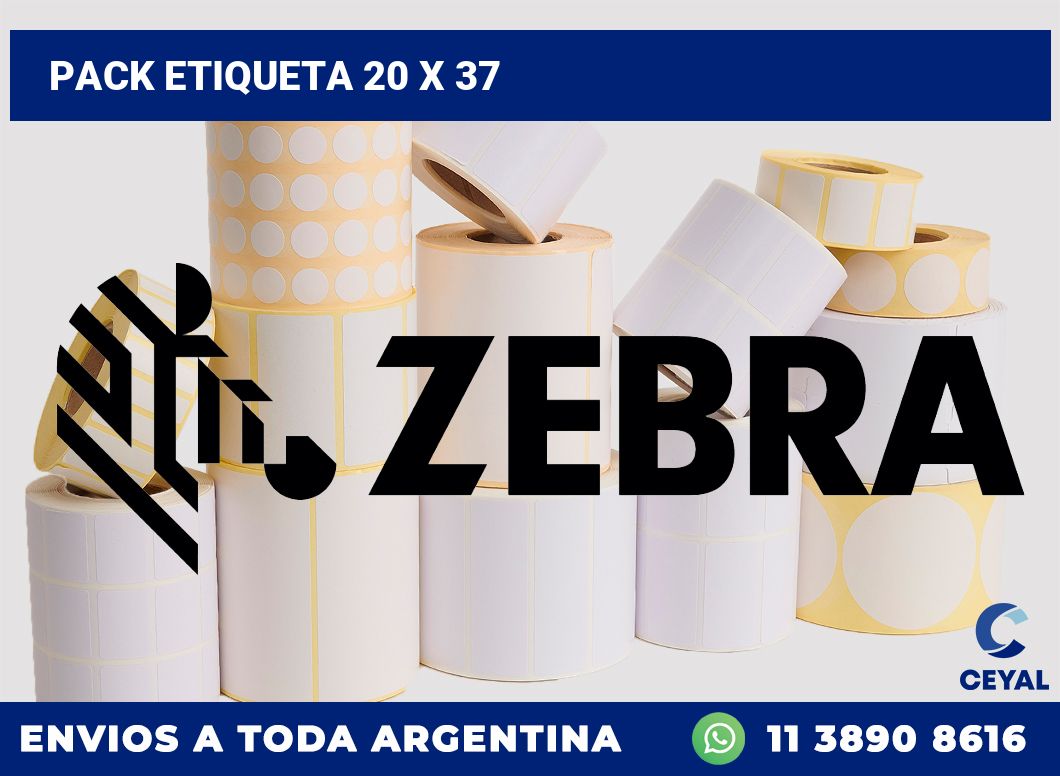 pack etiqueta 20 x 37