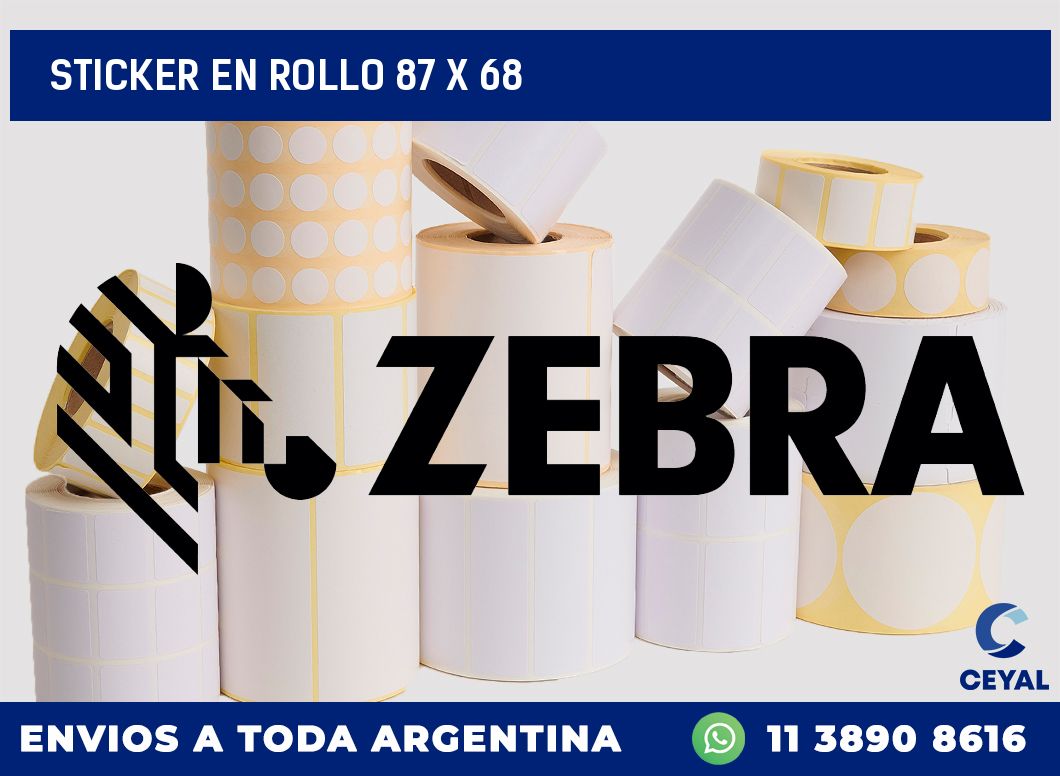 sticker en rollo 87 x 68