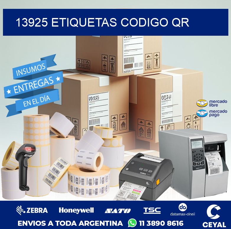 13925 ETIQUETAS CODIGO QR