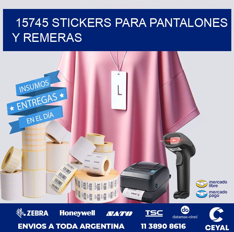 15745 STICKERS PARA PANTALONES Y REMERAS