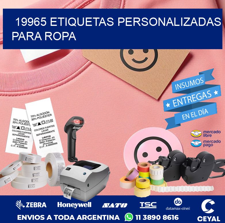 19965 ETIQUETAS PERSONALIZADAS PARA ROPA