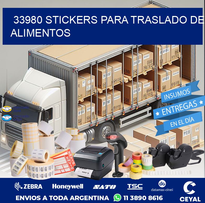 33980 STICKERS PARA TRASLADO DE ALIMENTOS