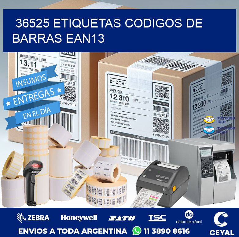 36525 ETIQUETAS CODIGOS DE BARRAS EAN13