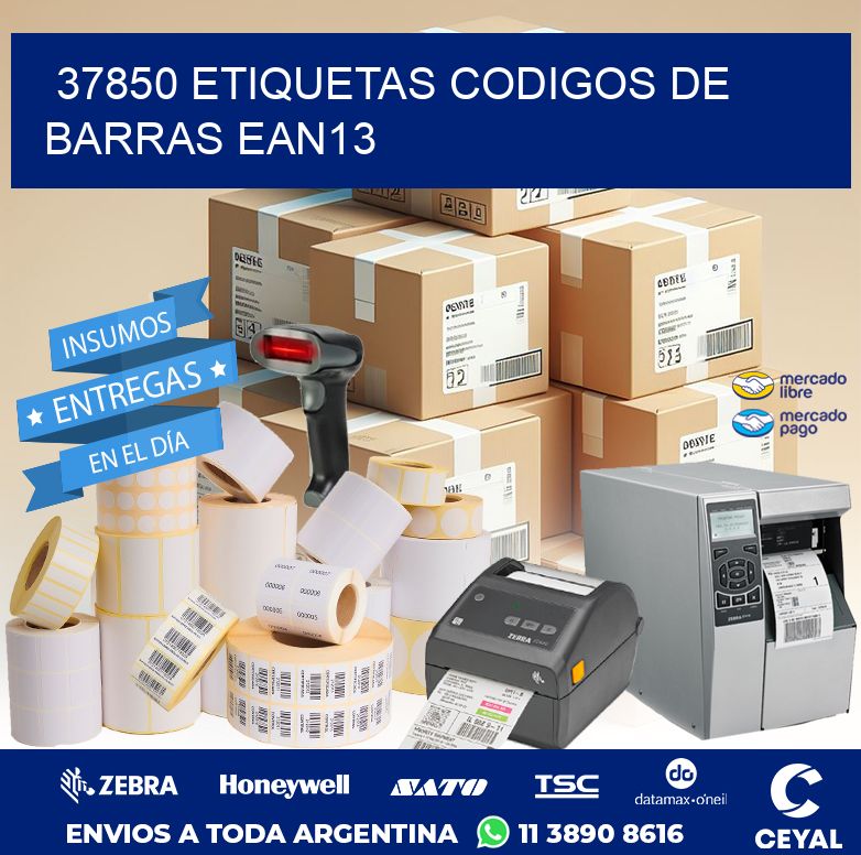 37850 ETIQUETAS CODIGOS DE BARRAS EAN13