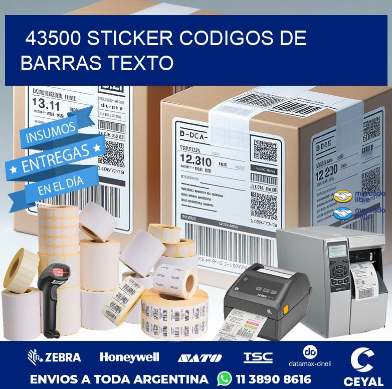43500 STICKER CODIGOS DE BARRAS TEXTO