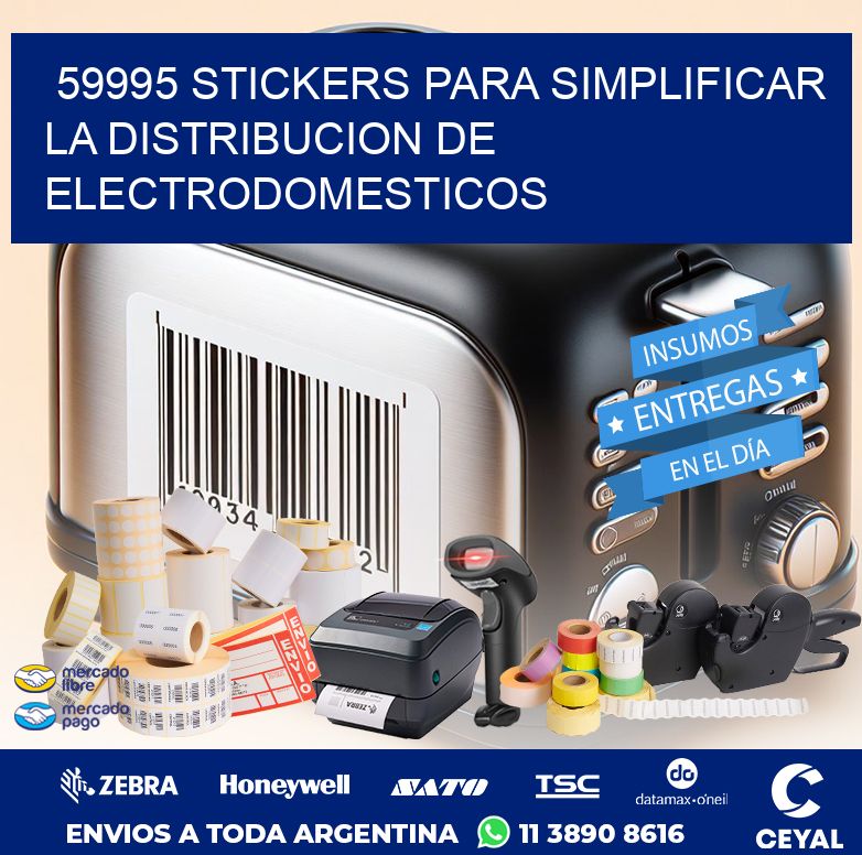 59995 STICKERS PARA SIMPLIFICAR LA DISTRIBUCION DE ELECTRODOMESTICOS