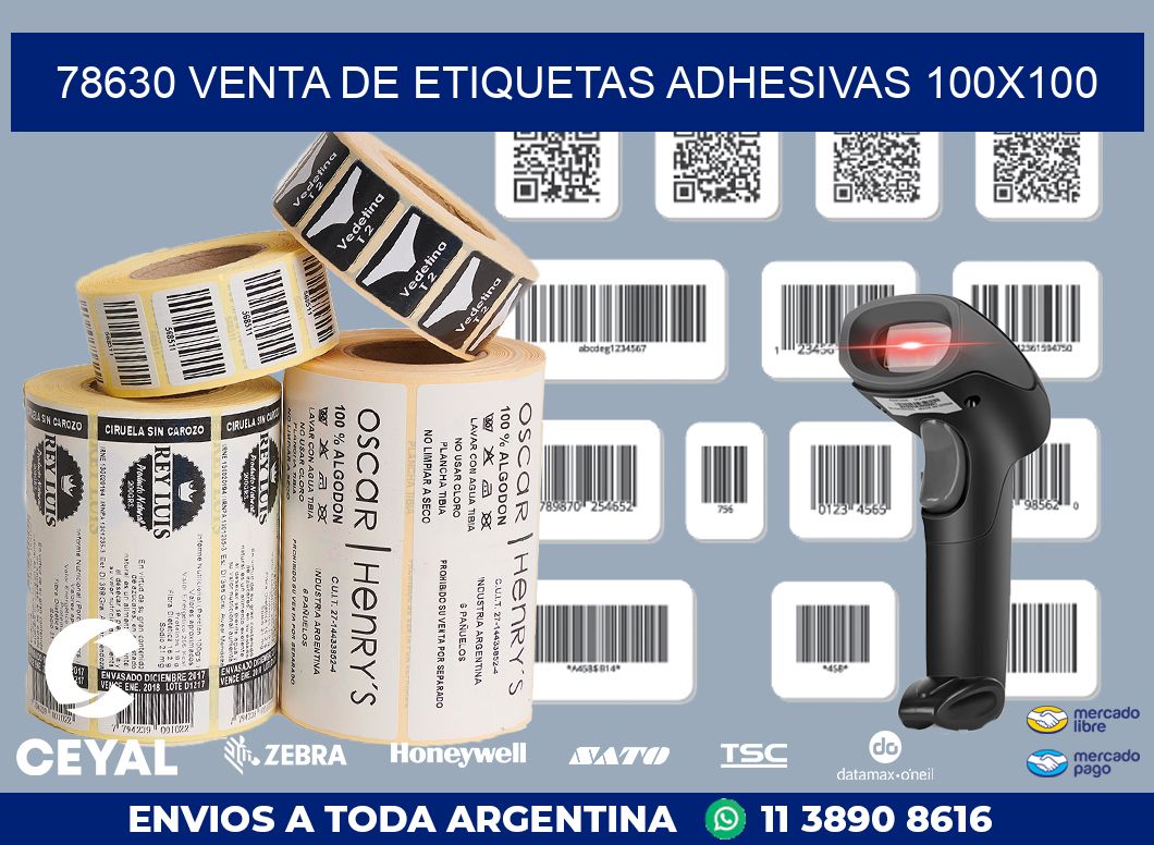 78630 VENTA DE ETIQUETAS ADHESIVAS 100X100