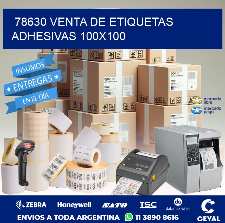 78630 VENTA DE ETIQUETAS ADHESIVAS 100X100