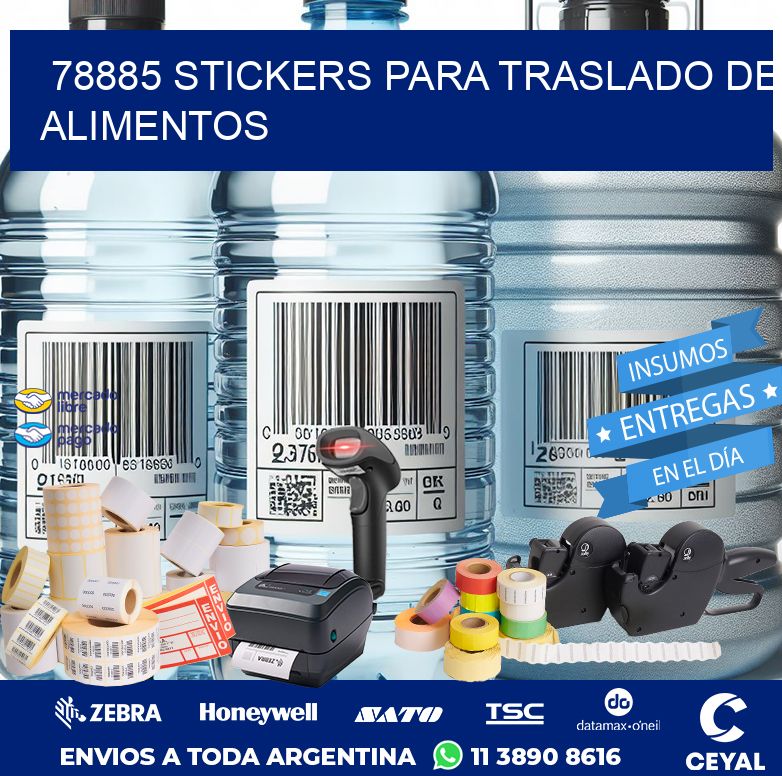 78885 STICKERS PARA TRASLADO DE ALIMENTOS