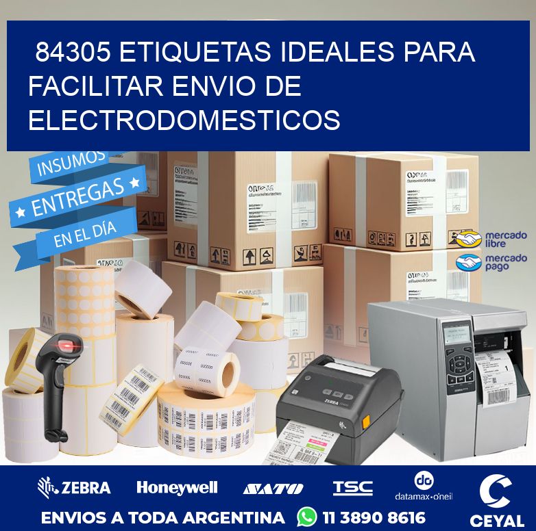84305 ETIQUETAS IDEALES PARA FACILITAR ENVIO DE ELECTRODOMESTICOS