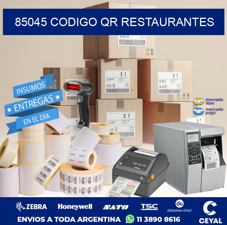 85045 CODIGO QR RESTAURANTES