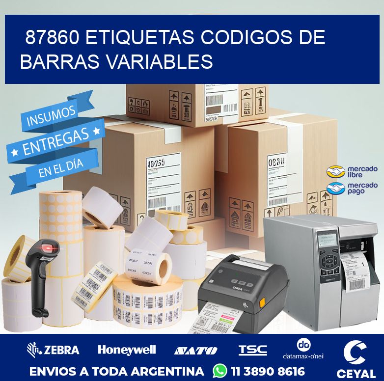 87860 ETIQUETAS CODIGOS DE BARRAS VARIABLES
