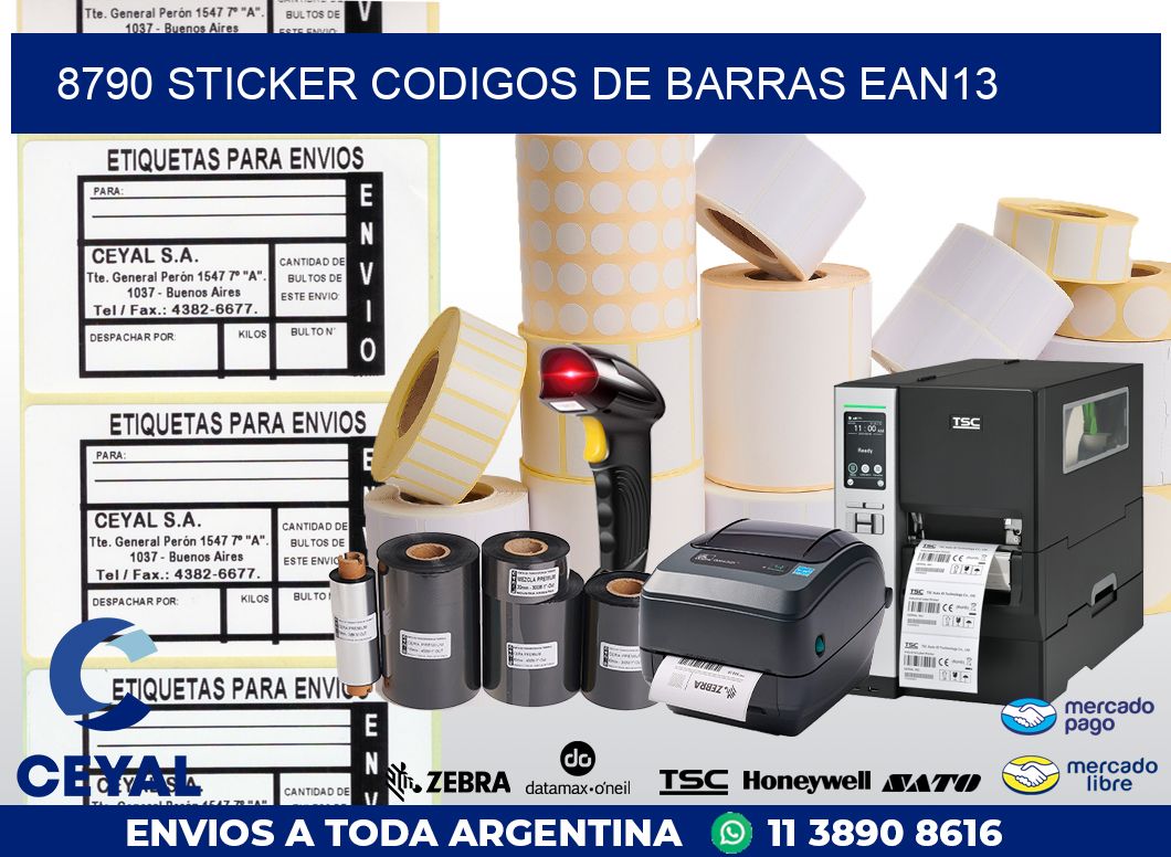 8790 STICKER CODIGOS DE BARRAS EAN13