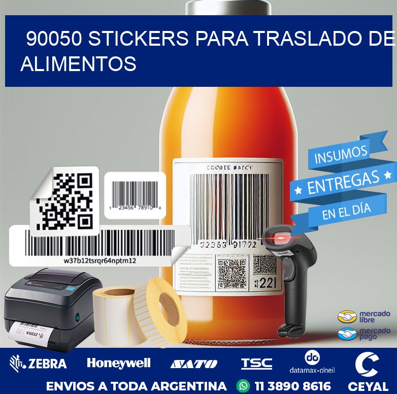 90050 STICKERS PARA TRASLADO DE ALIMENTOS