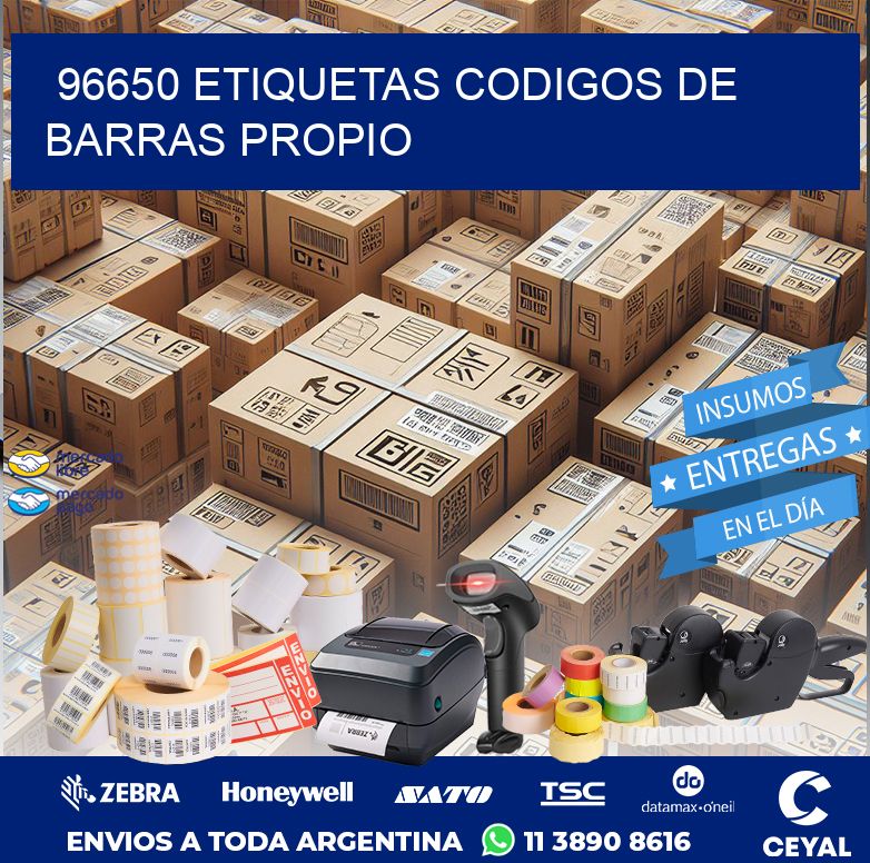 96650 ETIQUETAS CODIGOS DE BARRAS PROPIO