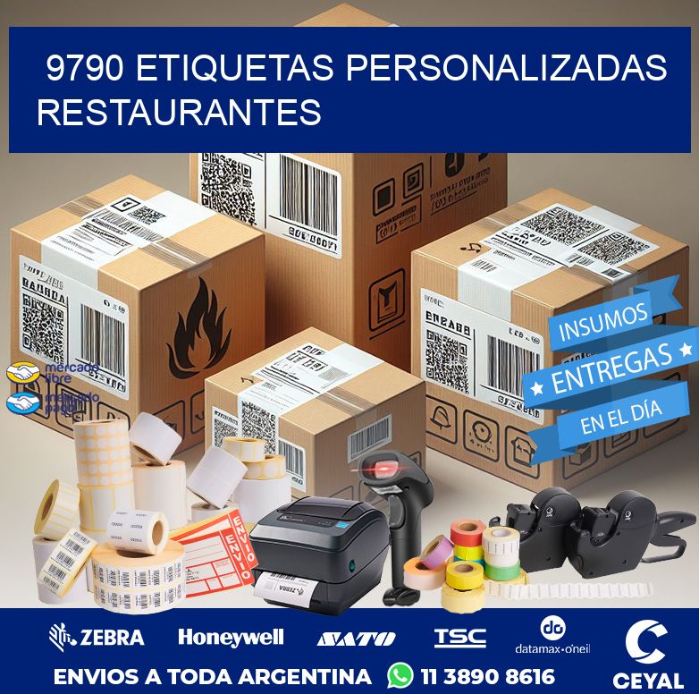 9790 ETIQUETAS PERSONALIZADAS RESTAURANTES