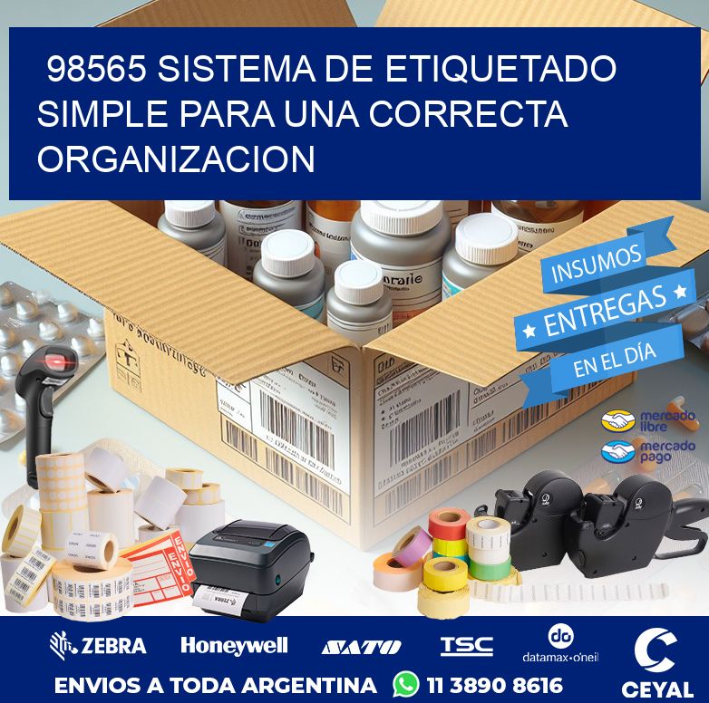 98565 SISTEMA DE ETIQUETADO SIMPLE PARA UNA CORRECTA ORGANIZACION
