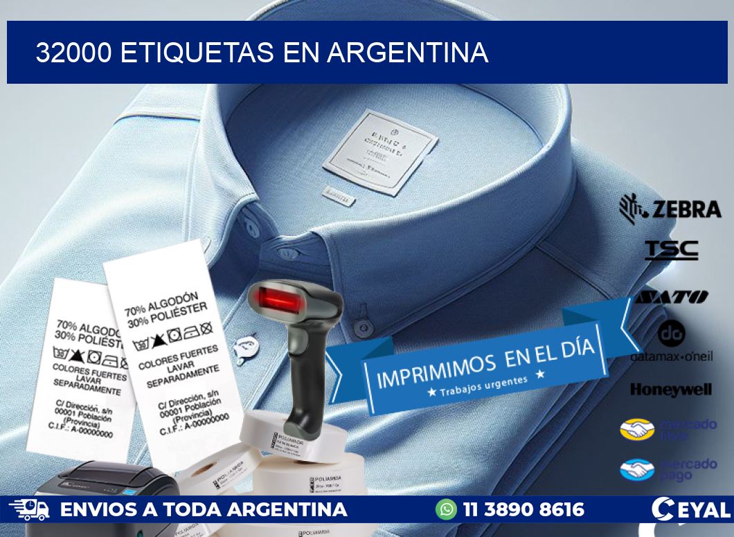 32000 etiquetas en argentina