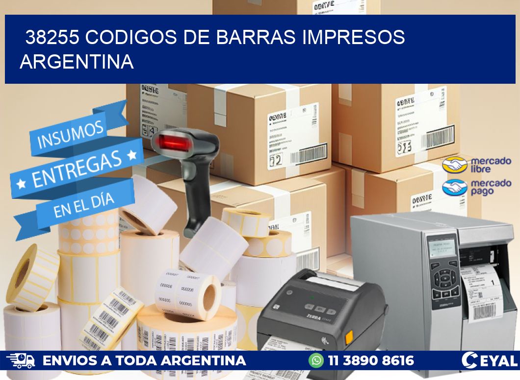 38255 Codigos de barras impresos Argentina