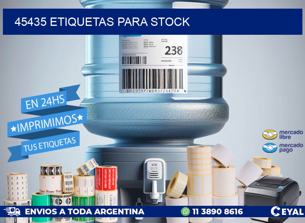 45435 ETIQUETAS PARA STOCK