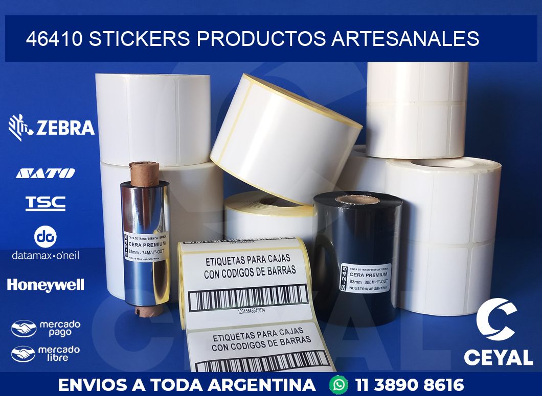 46410 stickers productos artesanales