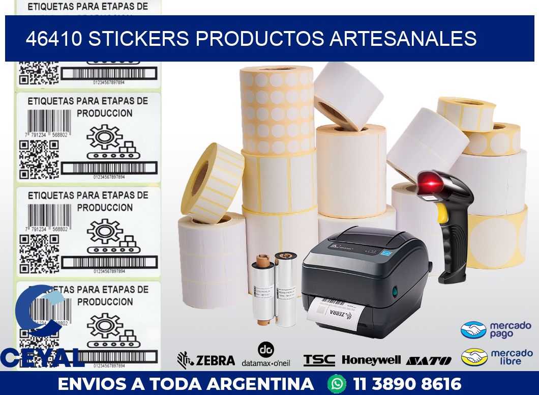 46410 stickers productos artesanales
