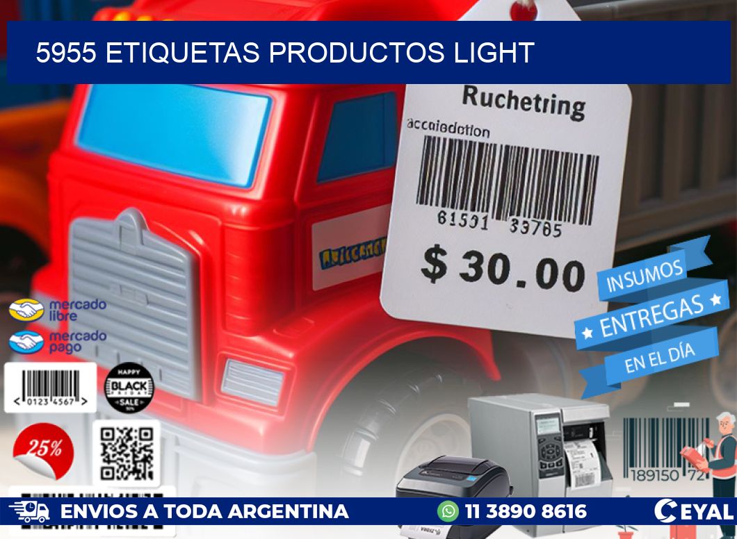 5955 Etiquetas productos light