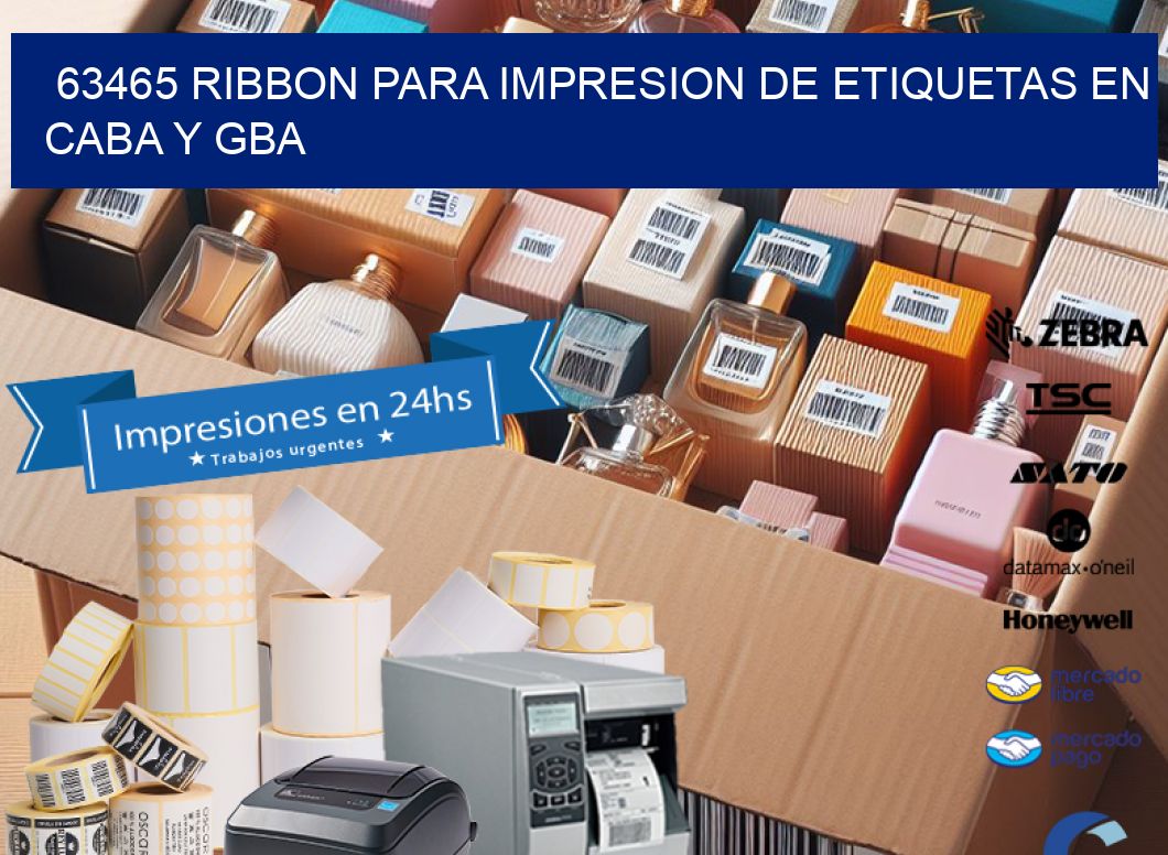63465 RIBBON PARA IMPRESION DE ETIQUETAS EN CABA Y GBA