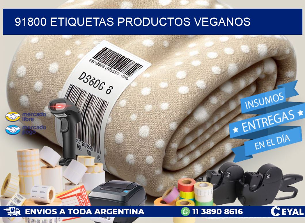 91800 Etiquetas productos veganos