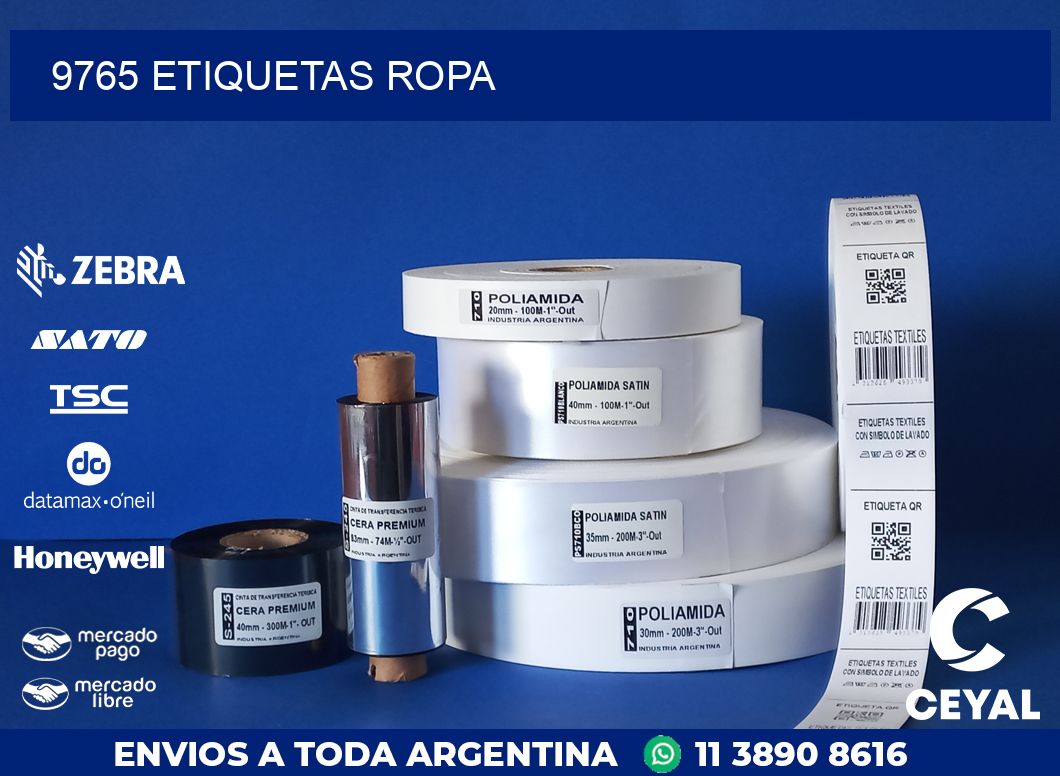 9765 ETIQUETAS ROPA