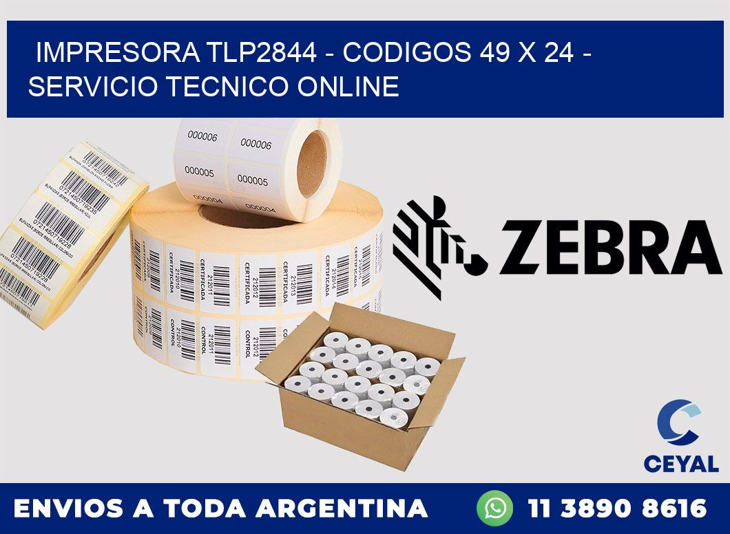 IMPRESORA TLP2844 - CODIGOS 49 x 24 - SERVICIO TECNICO ONLINE