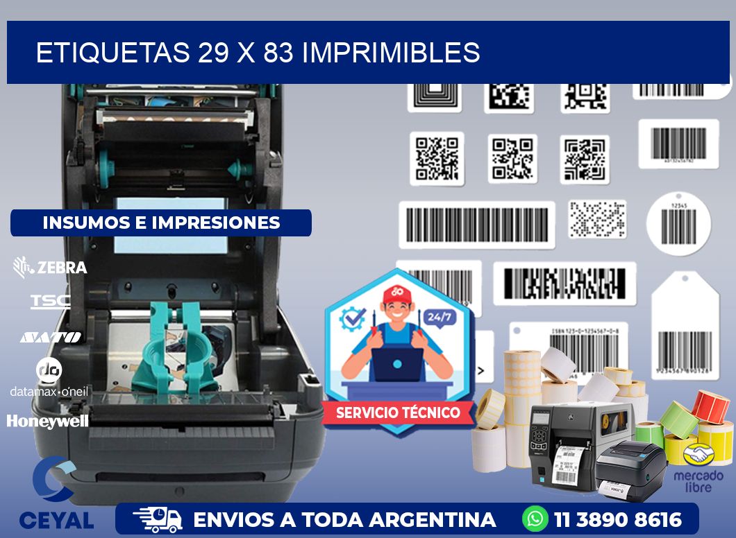 ETIQUETAS 29 x 83 IMPRIMIBLES