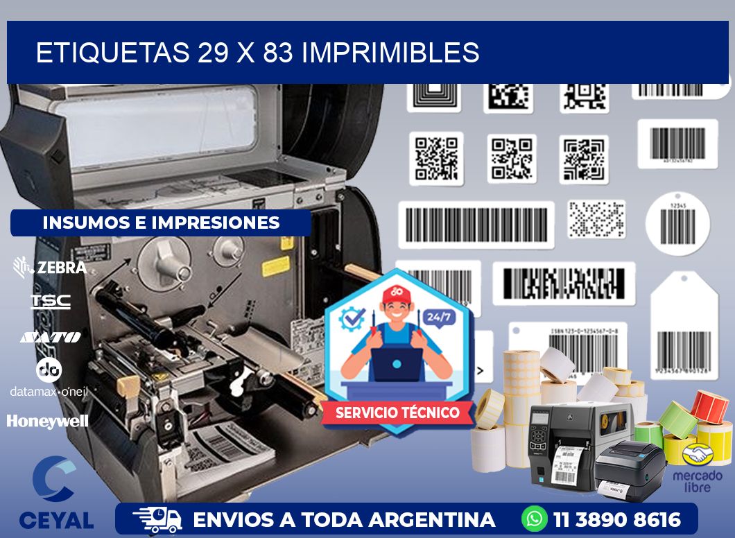 ETIQUETAS 29 x 83 IMPRIMIBLES